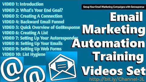 Email Marketing Automation Training Videos Set 10 Videos -Email Marketing Campaigns with Getresponse