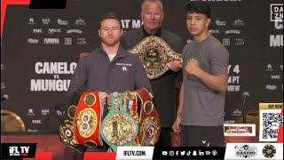 ALL OUT MEXICAN WAR! CANELO ALVAREZ & JAIME MUNGUIA FACE-OFF AT FINAL PRESSER