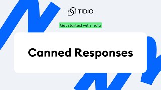 How to Use Canned Responses in Customer Service | Tidio onboarding