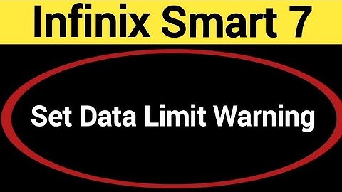 how to set data limit warning,INFINIX SMART 7 me data limit kaise set kare