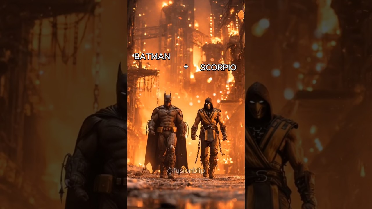 Batman Scorpion Fusion 😱🌪️ #aiart #aishorts #batman #scorpion #marvel #dccomics