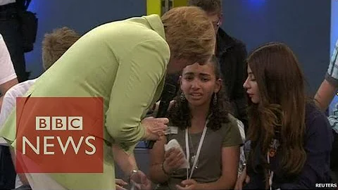 Angela Merkel criticised over crying refugee - BBC...