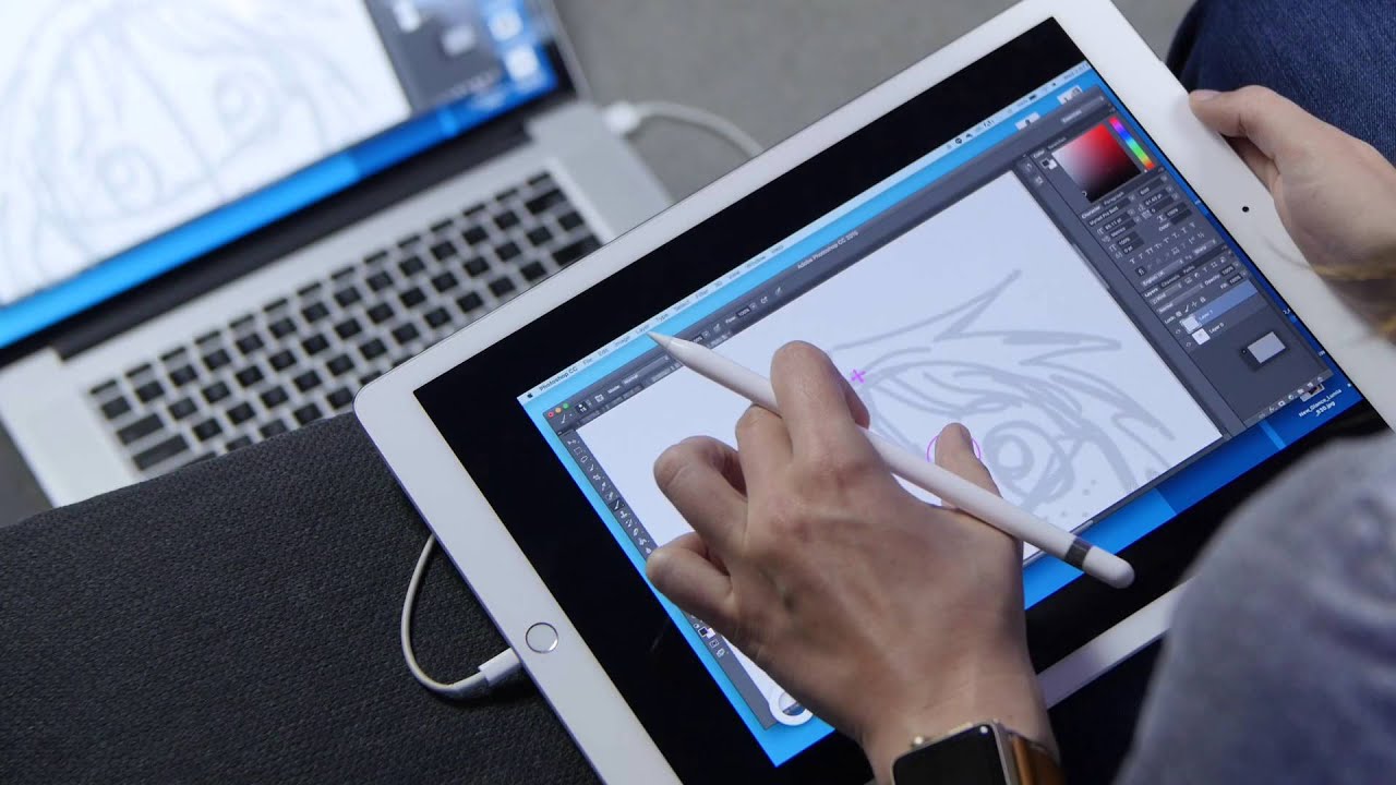 Use the iPad Pro like a Wacom Cintiq - YouTube