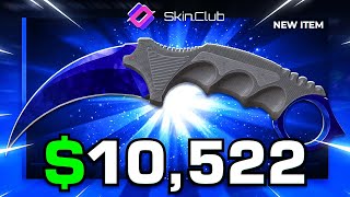 SKINCLUB $10,522 KARAMBIT DOPPLER SAPPHIRE! - SKINCLUB PROMO CODE 2025