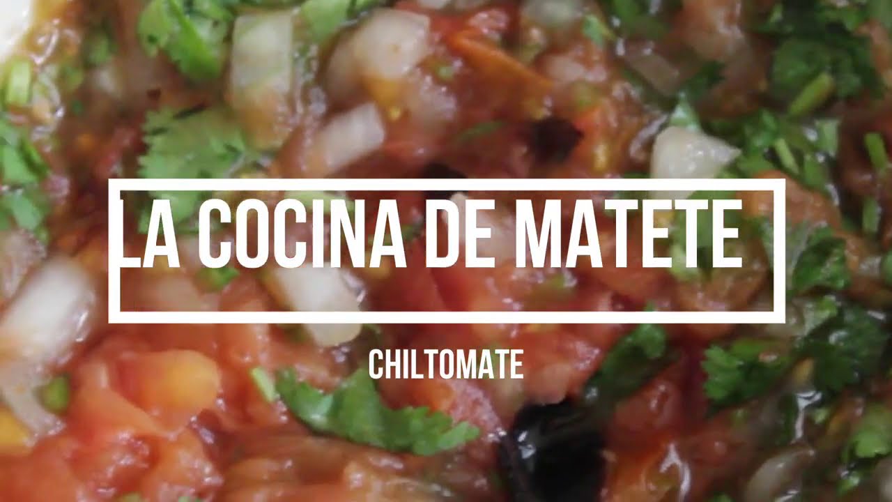 Como hacer chiltomate ? yucateco | La Cocina de Matete - YouTube