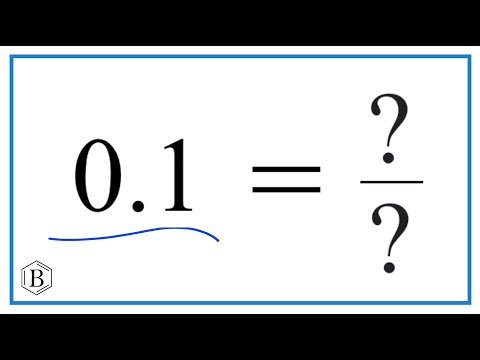 0.1  as a Fraction   (simplest form)