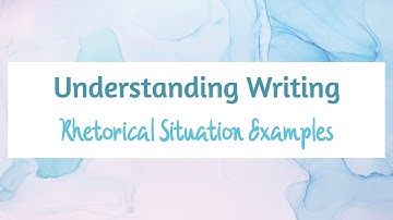 Rhetorical Situation Examples