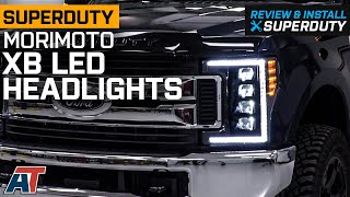 20172019 SuperDuty Morimoto XB LED Headlights; Black Housing Review & Install