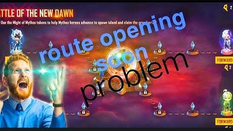 free fire Rampage  route opening soon problem