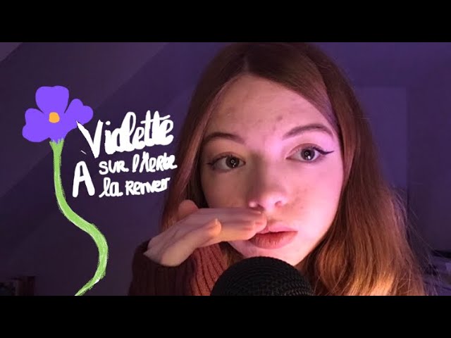 ~ ASMR FR ~ Chuchotement proche du micro 🍊(Violette sur l’herbe à la renverse - Lana Del Rey)
