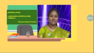 INTERPOLATION- Lagranges interpolation formula