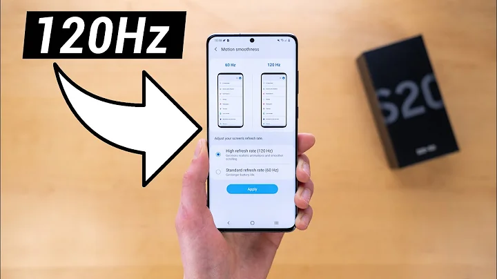 How To Enable 120 Hz on Galaxy S20 - Make It Faster!