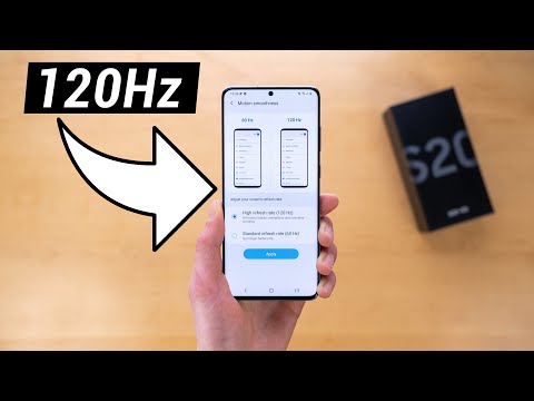 How To Enable 120 Hz on Galaxy S20 - Make It Faster!