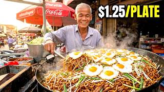 🔥 35+ Years of Famous Fried Noodles! Grandpa’s Secret Taste 🇰🇭 | Only $1.25 in Steung Meanchey