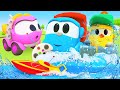 Car cartoon for kids & Funny cartoons for kids - Leo the Truck and remote control vehicles for kids.