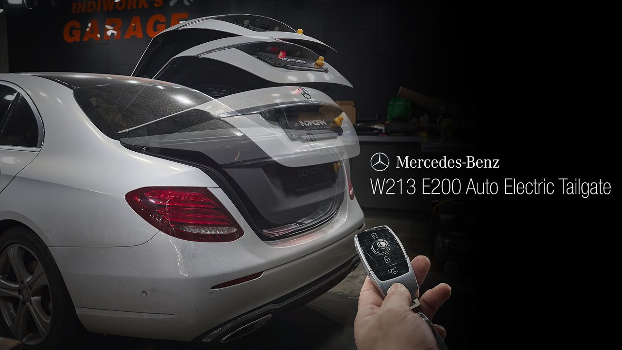 2017 w213 e200 Auto Electric Tailgate by 인디웍 indiwork