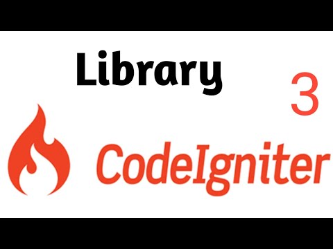 Library in Codeigniter Part #10 | Codeigniter 3 Tutorial in Hindi