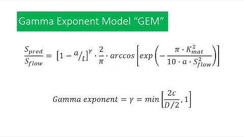 Pipeline Integrity Gamma Exponent Model Validation Part 6