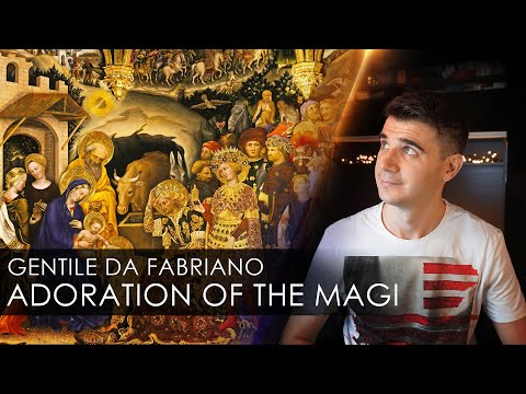 Adoration of the Magi the iconic Christmas scene by Gentile da Fabriano