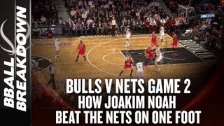 How @joakimnoah helped the bulls beat nets: 2013 nba playoffs game 2