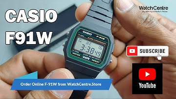 Casio F91W Time Settings & Unboxing Video of Iconic Retro Digital Watch