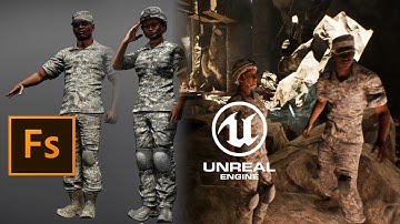 Realistic Military Male&Female Char Creation for UE4 in Fuse CC