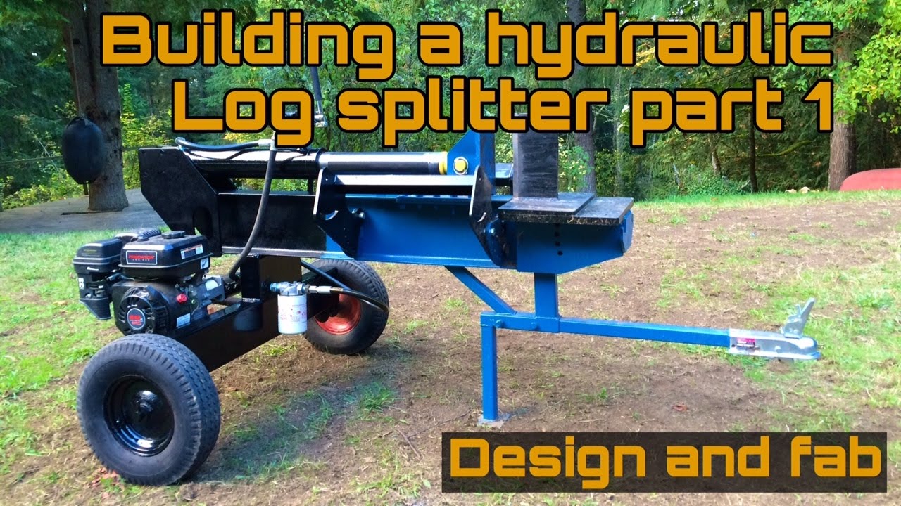 Homemade Log splitter part 1 - YouTube