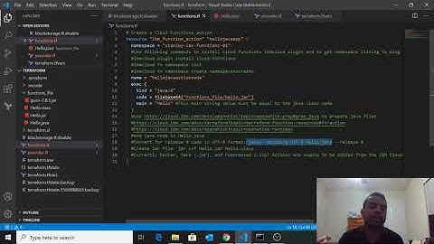 Create an IBM Cloud Functions Action using Terraform