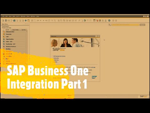 SAP Business One Integration -Part 1