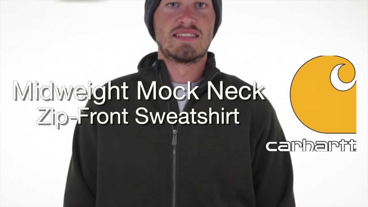 Download K350 Carhartt Men's Midweight Mock Neck Zip-Front ...