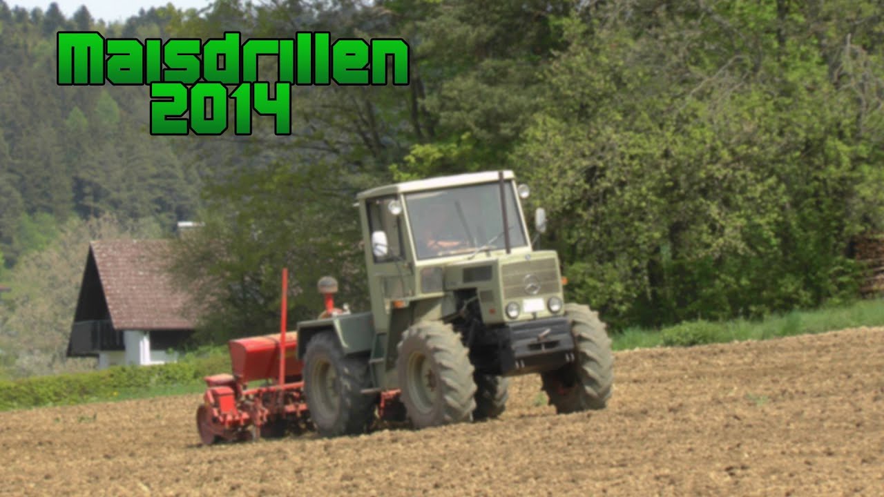 MB Trac 65-70 mit Becker Aeromat beim Maisdrillen