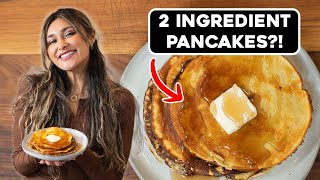 Pancakes with Just 2 Ingredients?! Keto, Low Carb and Low Calorie!