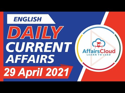 Current Affairs 29 April 2021 English | Current Affairs | AffairsCloud Today for All Exams