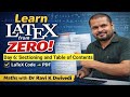 Sectioning in LaTeX | Sections, Subsections, Paragraphs Explained | LaTeX Course Day 6