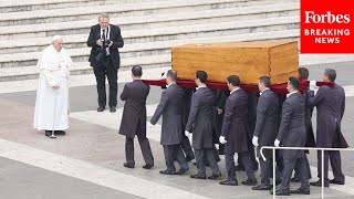 Pope Francis Pays Respects To Late Pope Emeritus Benedict XVI