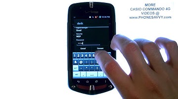 Casio Commando 4G - How Do I Connect to a WiFi Network