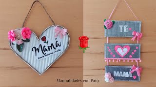 DIY/ 2 Manualidades con cartón fáciles y originales para regalar por el Día de la Madre. Crafts 2022