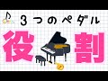 【ペダルの仕組み】ピアノの3つのペダルは、何に使うのか。