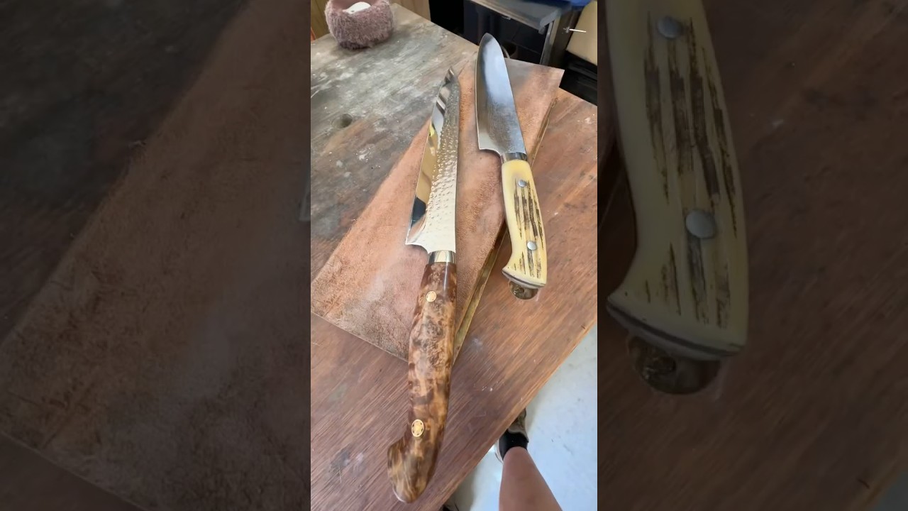 Just Polished These Expensive Japanese Knives - YouTube