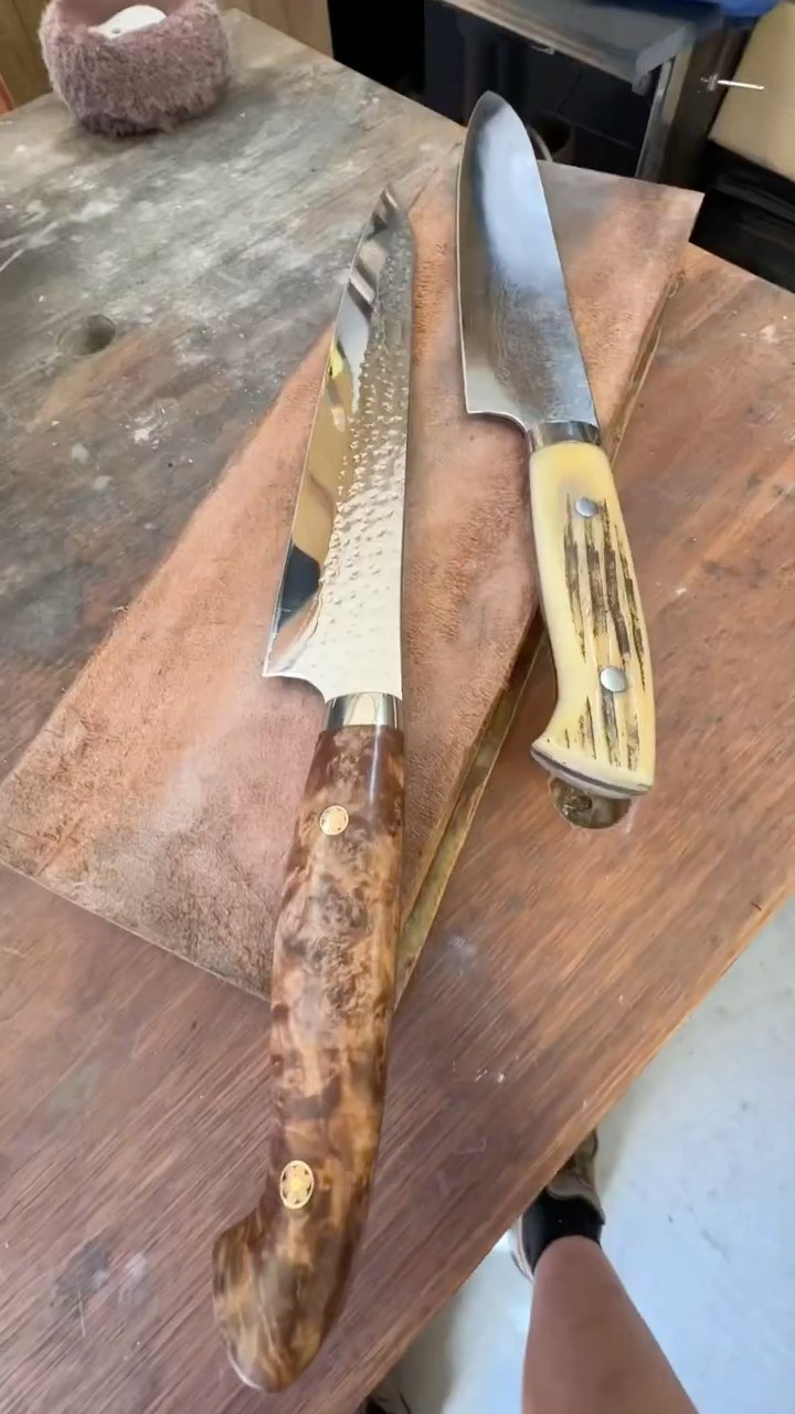 Just Polished These Expensive Japanese Knives - YouTube
