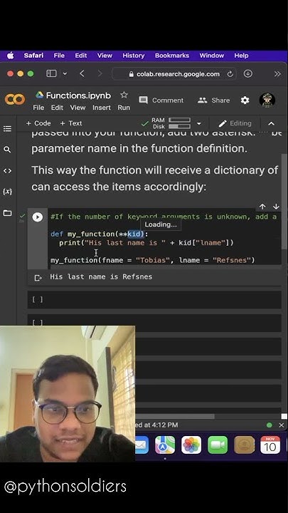 Arbitrary keyword arguments in Python Tutorial #functions #shorts # ...