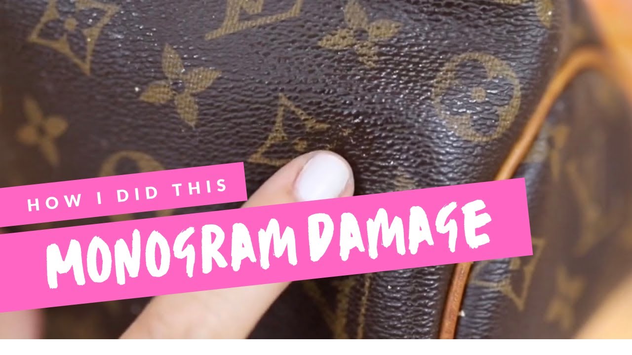 How to repair cracked Louis Vuitton canvas 