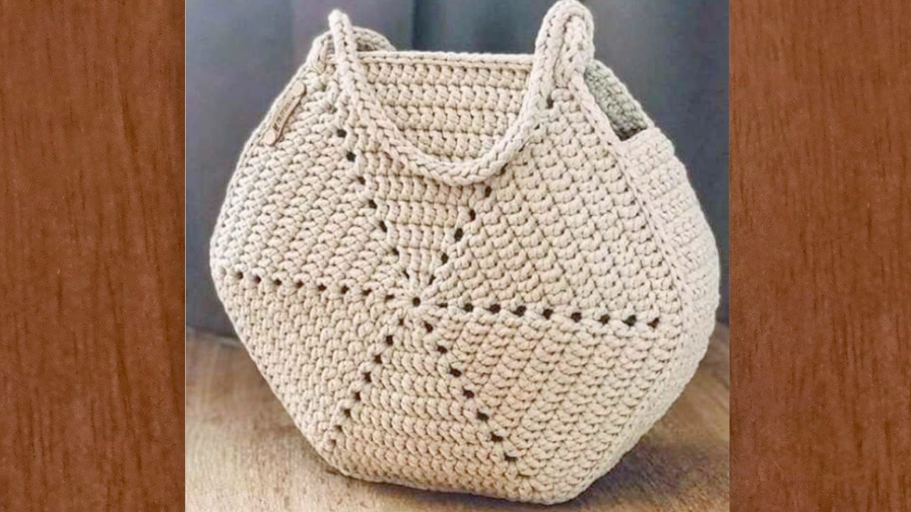 Teje Bolso de 2 Hexágonos Fácil a Crochet/Cómo Tejer este Lindo Bolso a Crochet/Crochet Hexagon Bag