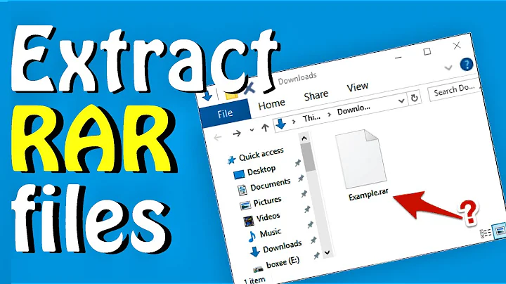 Extract RAR files Windows 10 \ 8 \ 7 for Free (English) How to Open and Extract RAR Files