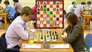 Magnus Carlsen vs Judit Polgar, World Blitz Championship 2014, Dubai