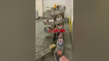 YA-VA spiral conveyor for vertical cartons transfer