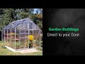 Halls qube 8 x 6 greenhouse  800 098 8877  greenhousestorescouk