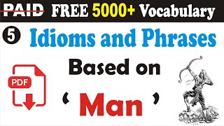 Idiom Based on 'Man' || Idioms and Phrases Tricks @UphaarClasses