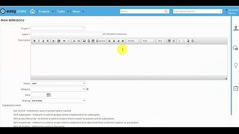 How to create milestones - Easy Redmine