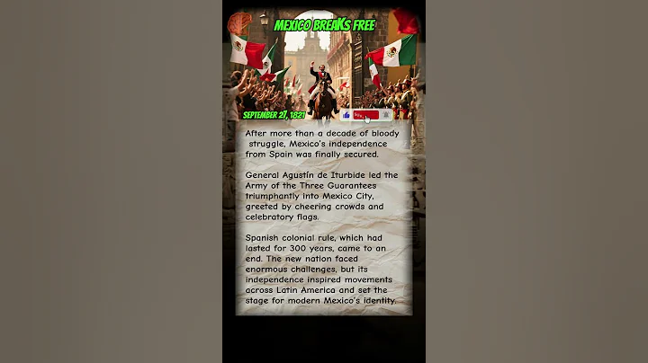 Mexico Wins Independence from Spain | September 27, 1821
